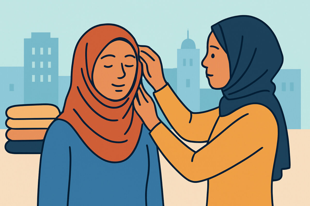 Hijabin valinta päähineenä – kankaat ja sidonnat